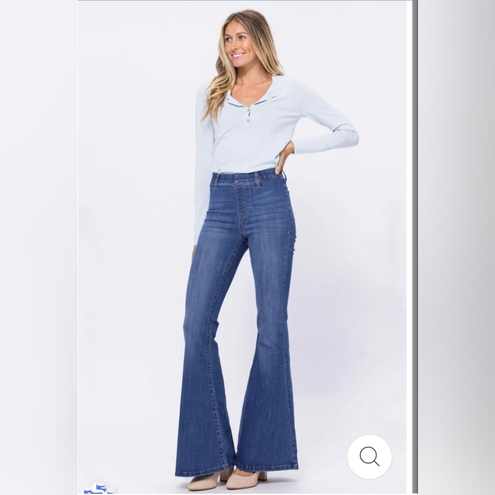 New Judy Blue Pull On Flares